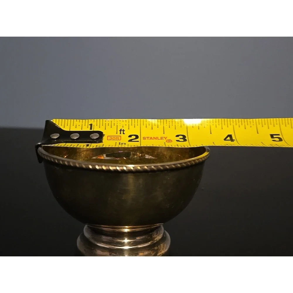 Vintage EP On Copper England Silverplate Footed Trophy Bowl‎ 3.5